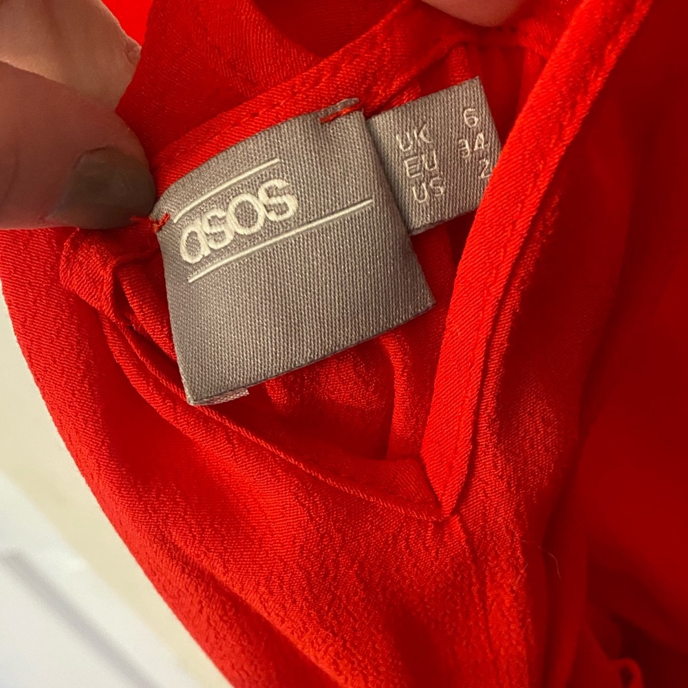 Red ASOS Jumpsuit - Picture 3 of 3